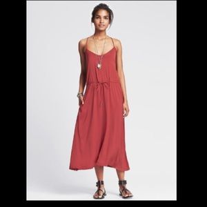 Banana Republic racerback casual midi dress-